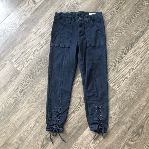 Vince Camuto Lace-Up Cuff Pant - Picture 3 of 7